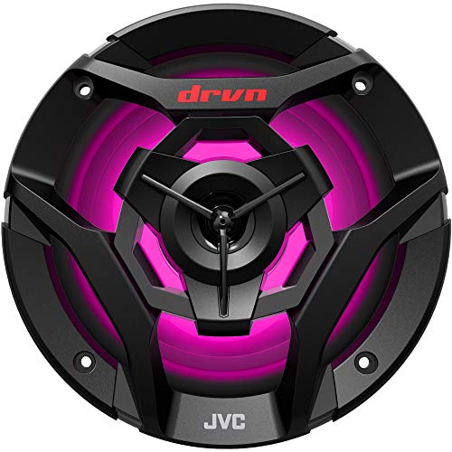 JVC CS-DR620MBL 6.5 Inch Car & Marine, Motor Sports, Car Audio Stereo 2- Way Speakers with Cool Built in RGB LED Lights, Weatherproof IPX5, 260 Watts, UV Protected Grills Included - Black JVC CS-DR620MBL 6.5 Inch Car & Marine, Motor Sports, Car Audio Stereo 2- Way Speakers with Cool Built in RGB LED Lights, Weatherproof IPX5, 260 Watts, UV Protected Grills Included - Black